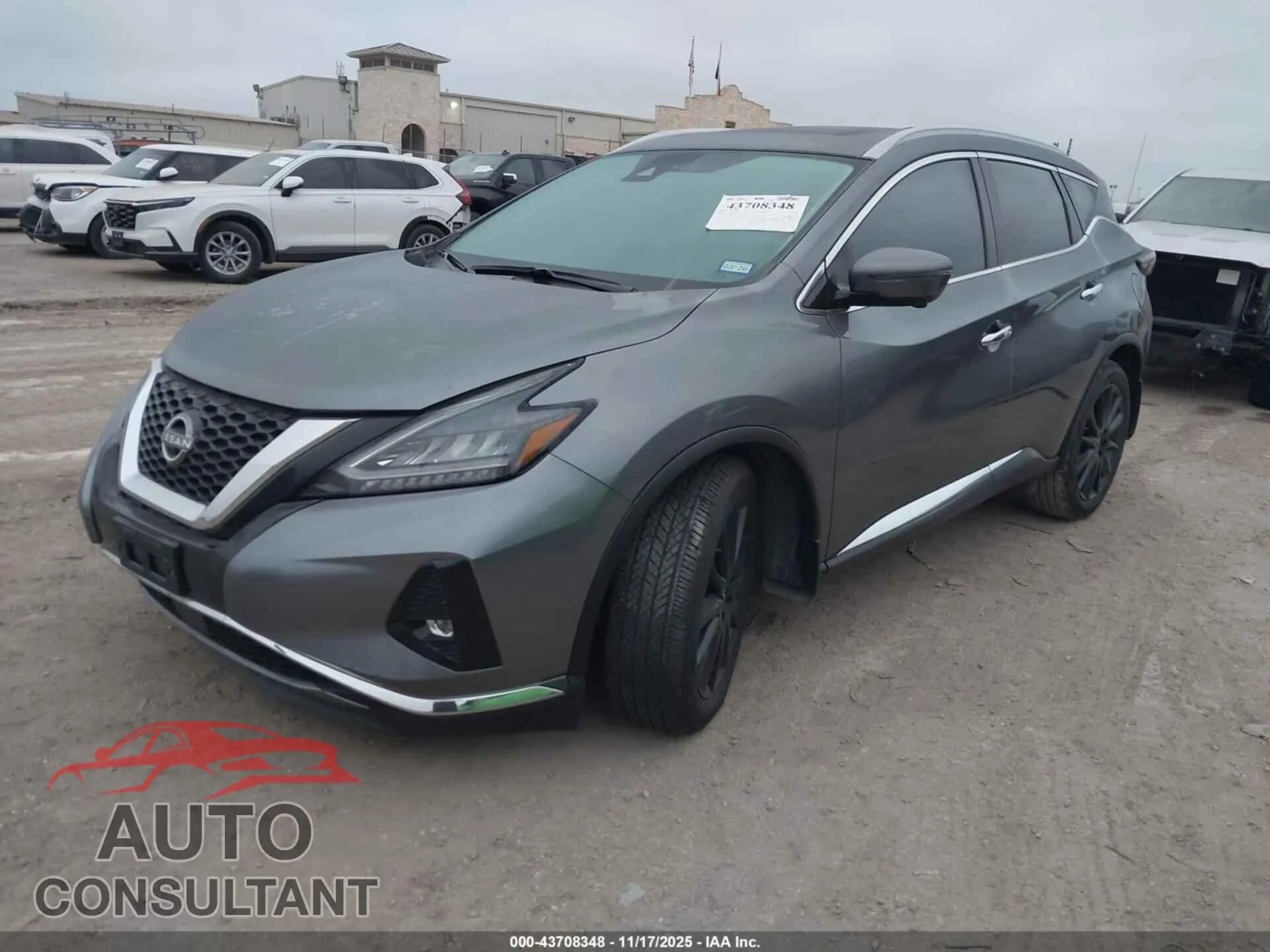 2023 NISSAN MURANO Damaged VIN 5N1AZ2DJ5PC100933 – rear exterior 2023 NISSAN MURANO Damaged VIN 5N1AZ2DJ5PC100933 – rear exterior