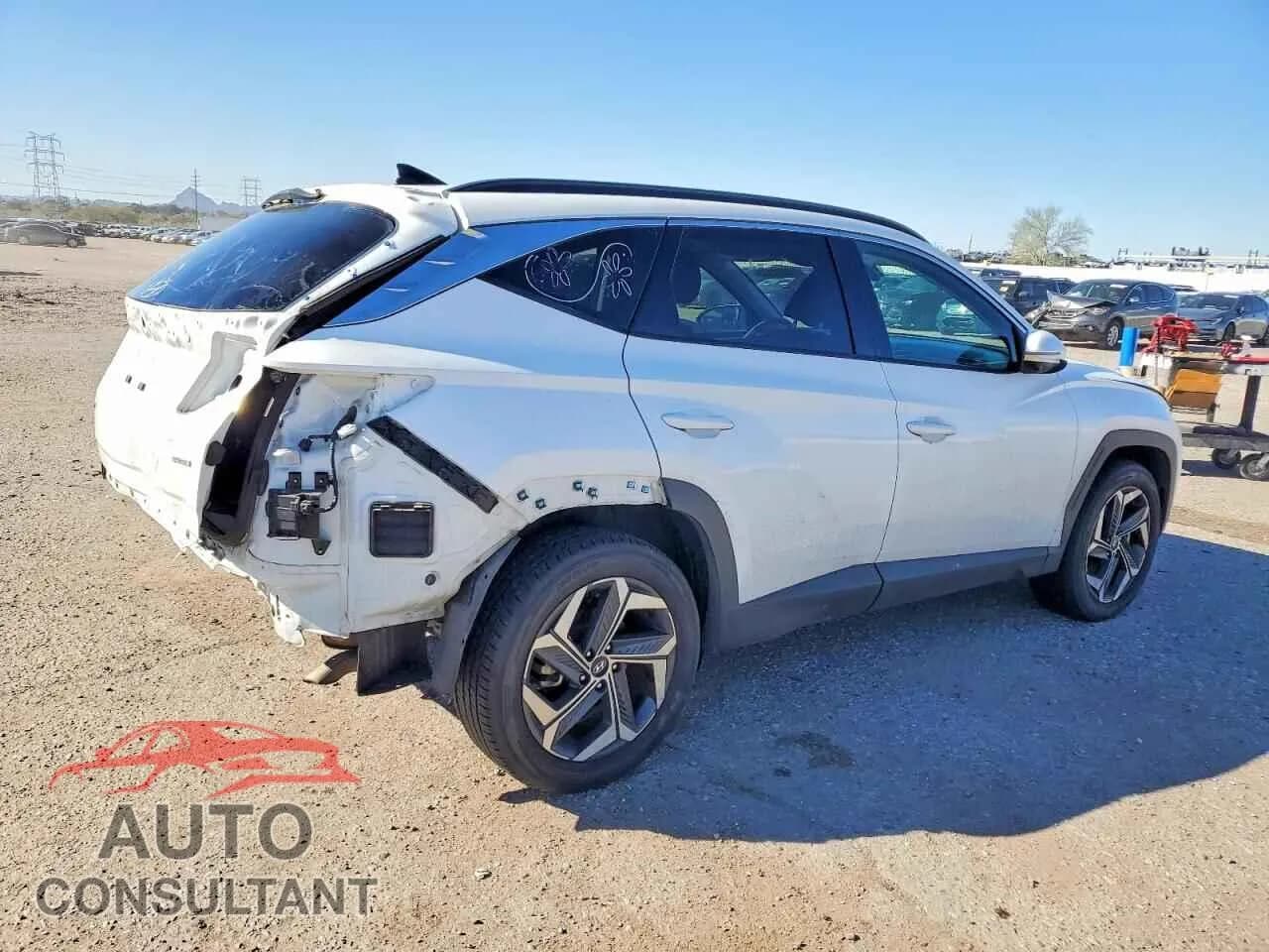 2023 HYUNDAI TUCSON Damaged VIN 5NMJECAE3PH204853 – side profile 2023 HYUNDAI TUCSON Damaged VIN 5NMJECAE3PH204853 – side profile