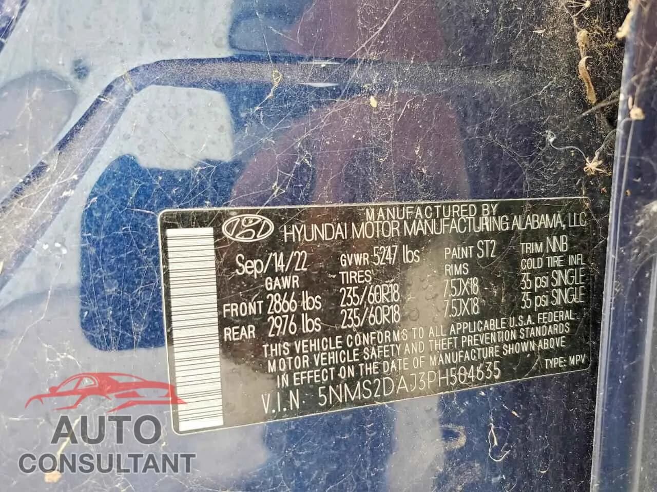 2023 HYUNDAI SANTA FE Damaged VIN 5NMS2DAJ3PH504635 – photo 13 2023 HYUNDAI SANTA FE Damaged VIN 5NMS2DAJ3PH504635 – photo 13