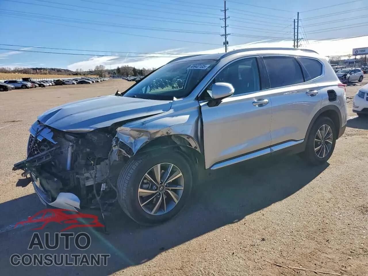 2019 HYUNDAI SANTA FE Damaged VIN 5NMS5CAD6KH007552 – front exterior 2019 HYUNDAI SANTA FE Damaged VIN 5NMS5CAD6KH007552 – front exterior