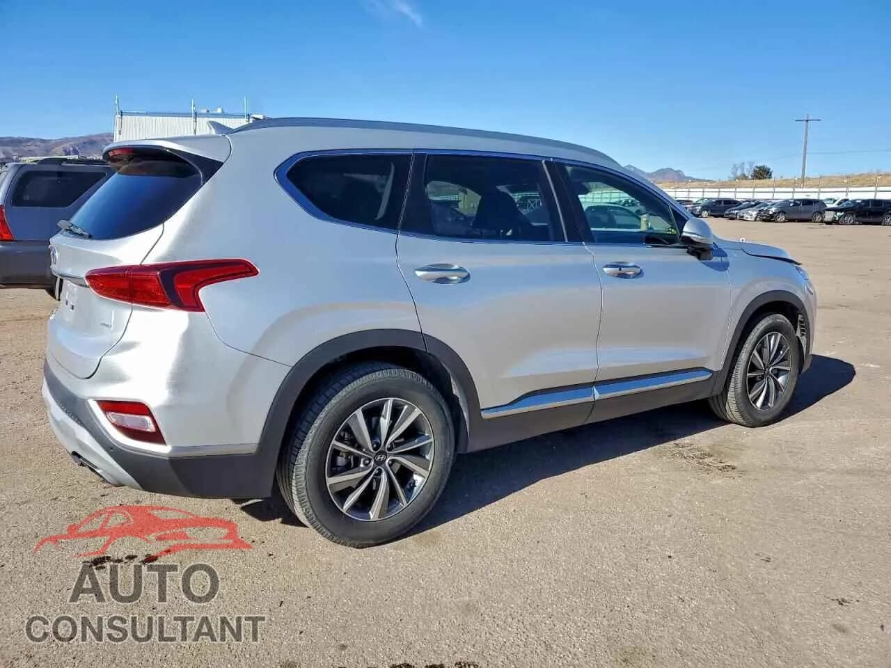 2019 HYUNDAI SANTA FE Damaged VIN 5NMS5CAD6KH007552 – side profile 2019 HYUNDAI SANTA FE Damaged VIN 5NMS5CAD6KH007552 – side profile