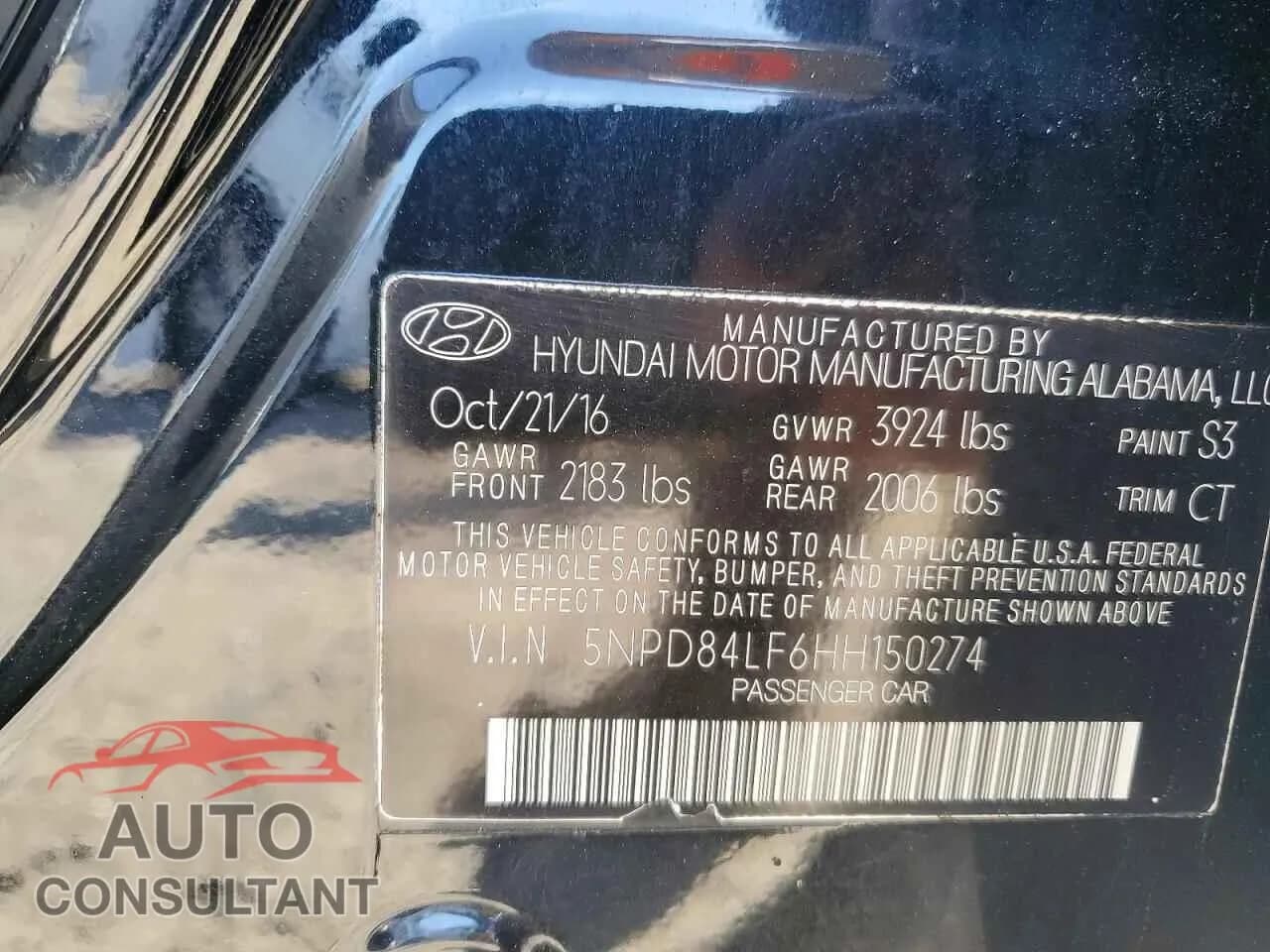 2017 HYUNDAI ELANTRA Damaged VIN 5NPD84LF6HH150274 – photo 12 2017 HYUNDAI ELANTRA Damaged VIN 5NPD84LF6HH150274 – photo 12