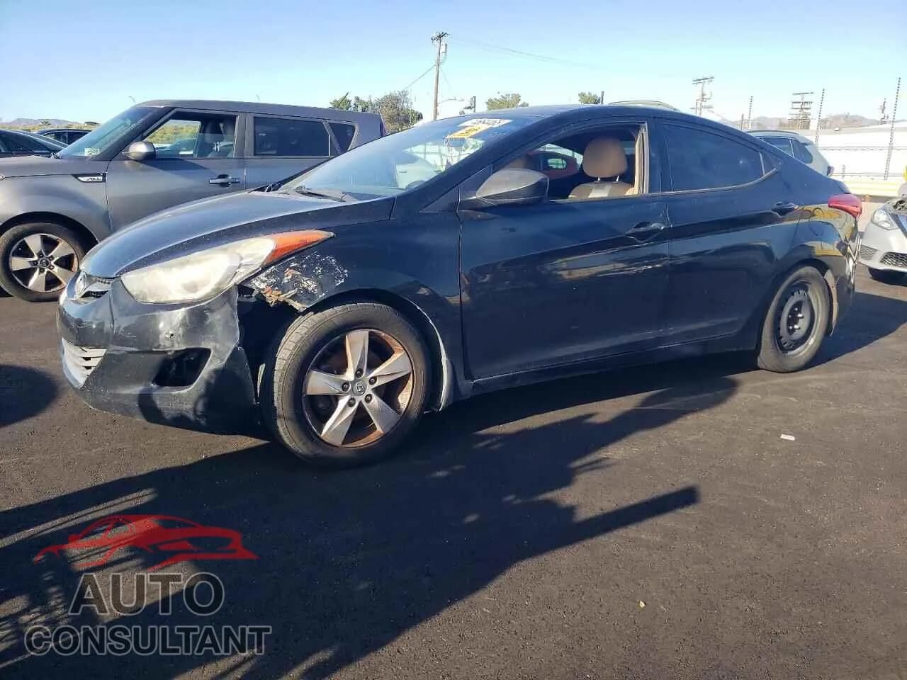 2013 HYUNDAI ELANTRA Damaged VIN 5NPDH4AE4DH375605 – front exterior 2013 HYUNDAI ELANTRA Damaged VIN 5NPDH4AE4DH375605 – front exterior
