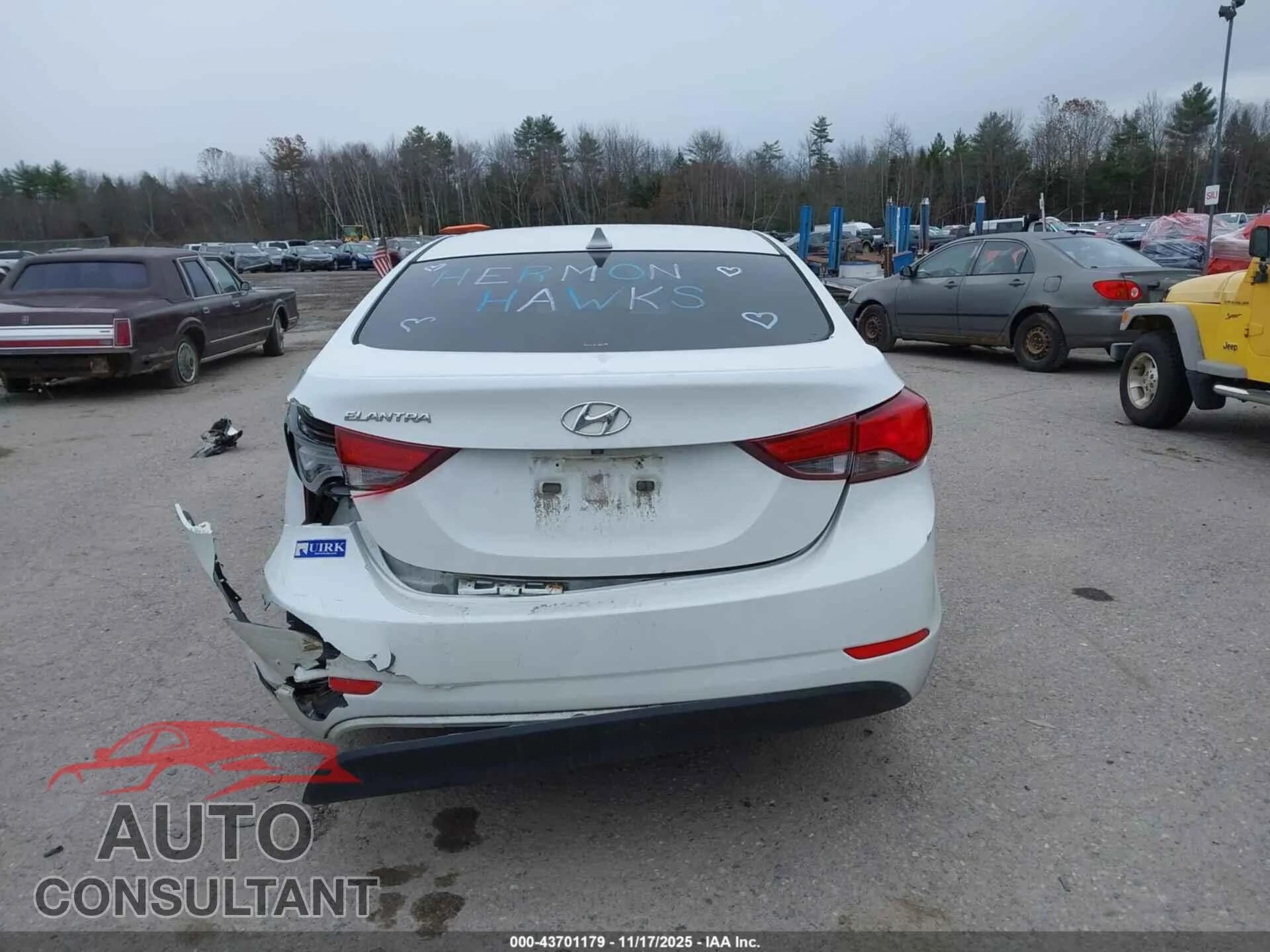 2016 HYUNDAI ELANTRA Damaged VIN 5NPDH4AE4GH681210 – photo 15 2016 HYUNDAI ELANTRA Damaged VIN 5NPDH4AE4GH681210 – photo 15
