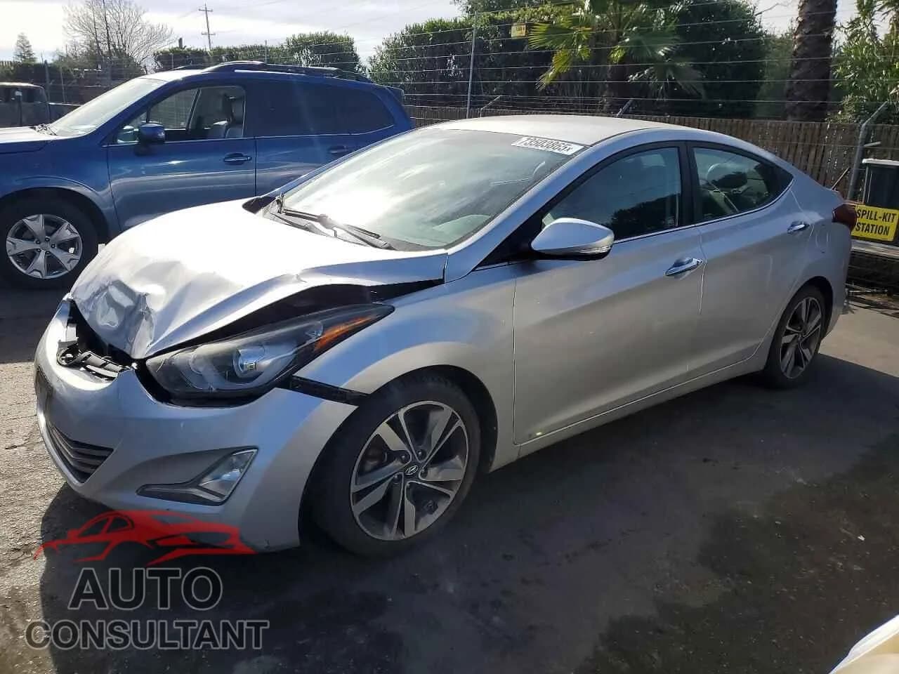 2015 HYUNDAI ELANTRA Damaged VIN 5NPDH4AEXFH610348 – front exterior 2015 HYUNDAI ELANTRA Damaged VIN 5NPDH4AEXFH610348 – front exterior