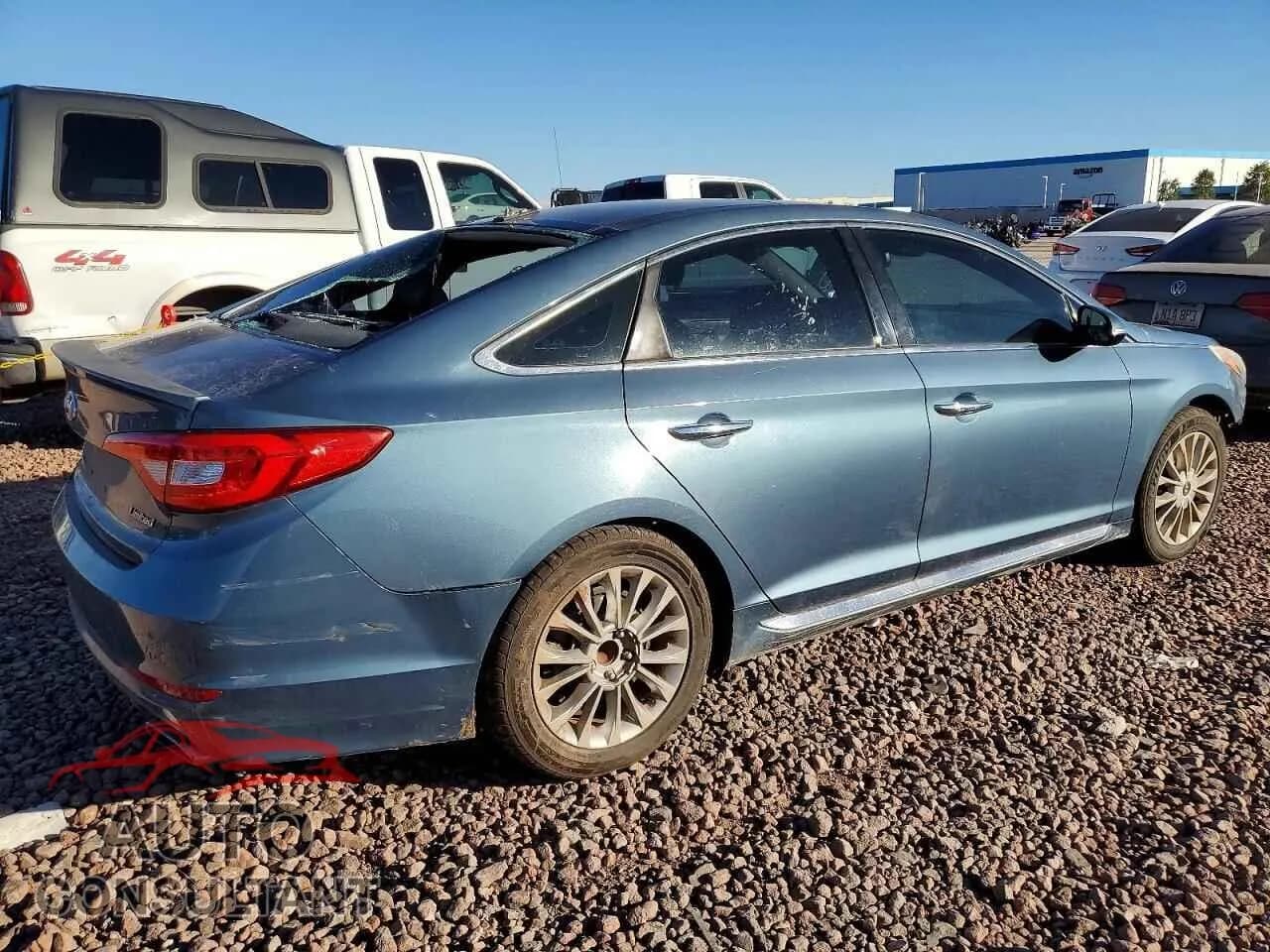 2015 HYUNDAI SONATA Damaged VIN 5NPE34AF1FH103673 – side profile 2015 HYUNDAI SONATA Damaged VIN 5NPE34AF1FH103673 – side profile