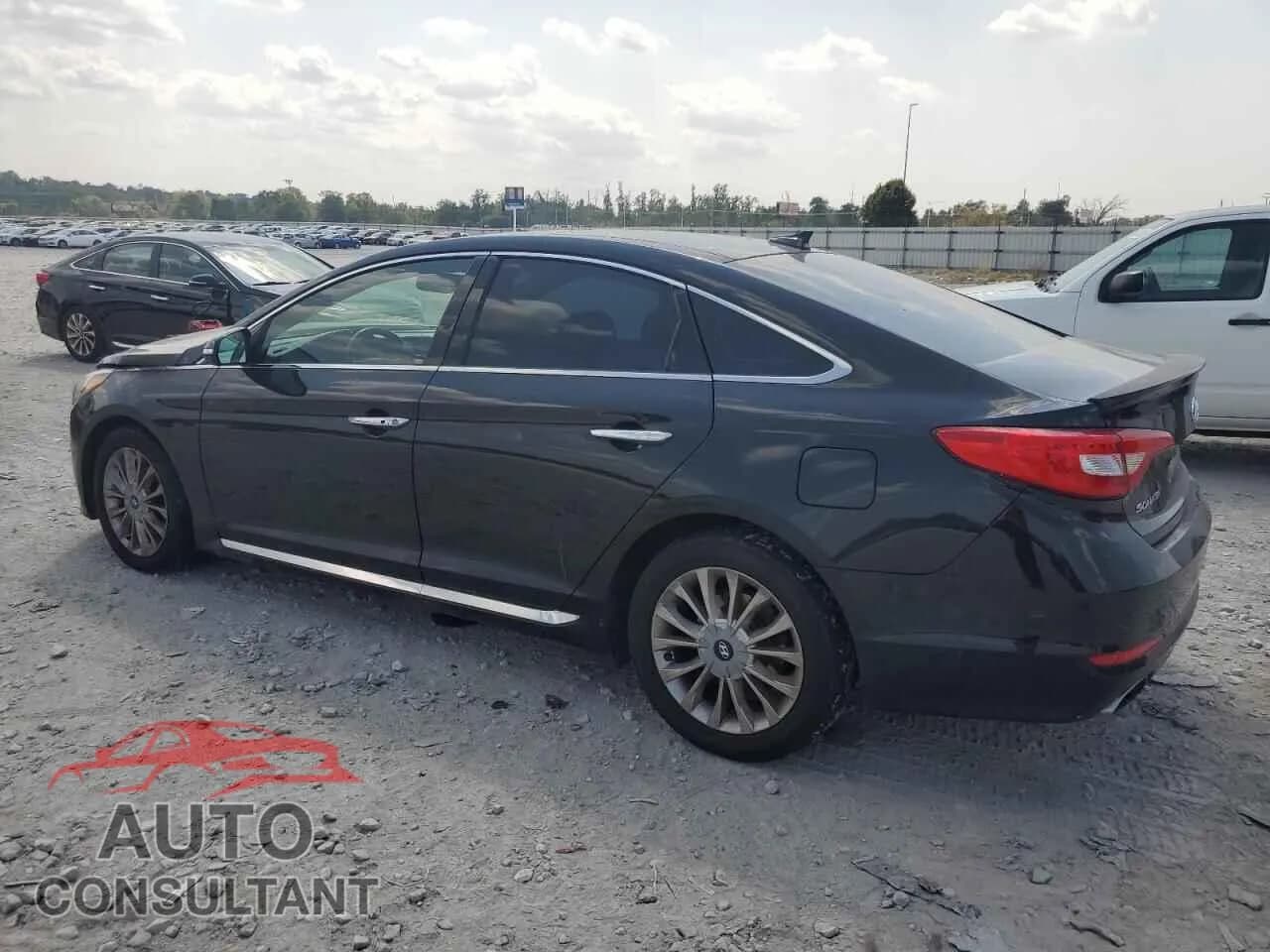 2015 HYUNDAI SONATA Damaged VIN 5NPE34AF3FH255034 – rear exterior 2015 HYUNDAI SONATA Damaged VIN 5NPE34AF3FH255034 – rear exterior