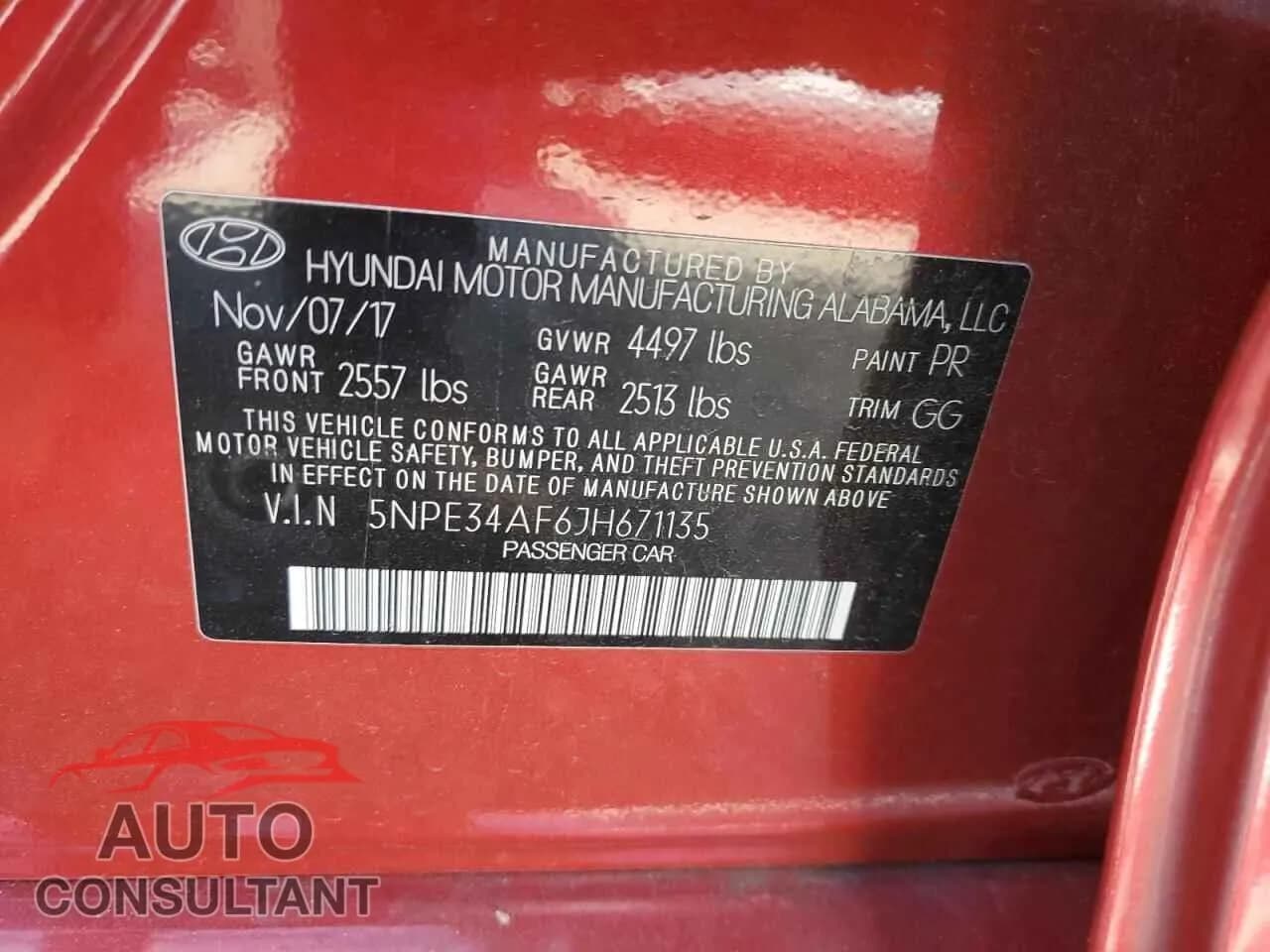 2018 HYUNDAI SONATA Damaged VIN 5NPE34AF6JH671135 – photo 12 2018 HYUNDAI SONATA Damaged VIN 5NPE34AF6JH671135 – photo 12