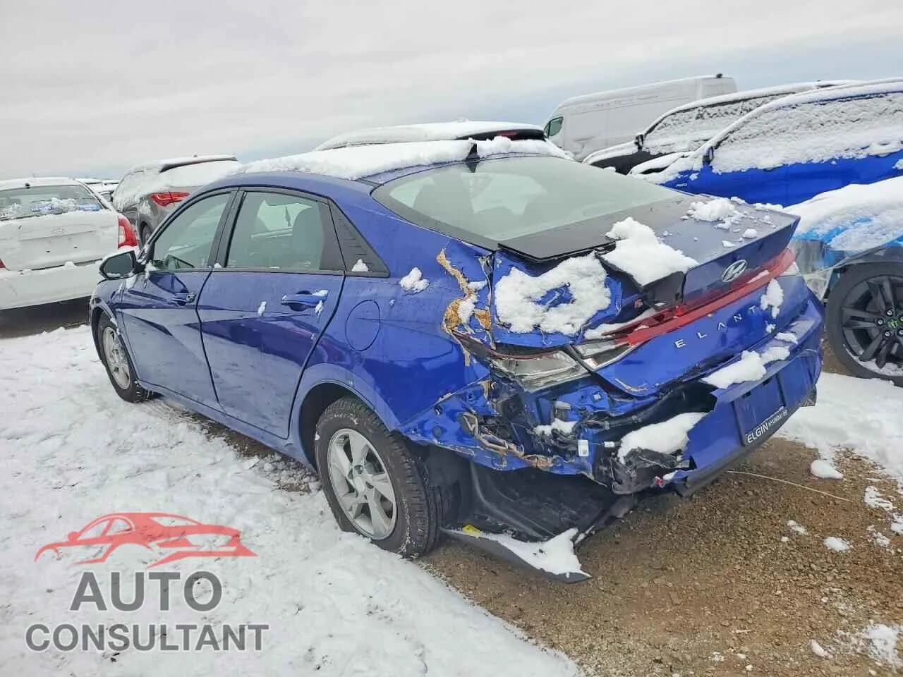 2022 HYUNDAI ELANTRA Damaged VIN 5NPLL4AG2NH082444 – rear exterior 2022 HYUNDAI ELANTRA Damaged VIN 5NPLL4AG2NH082444 – rear exterior