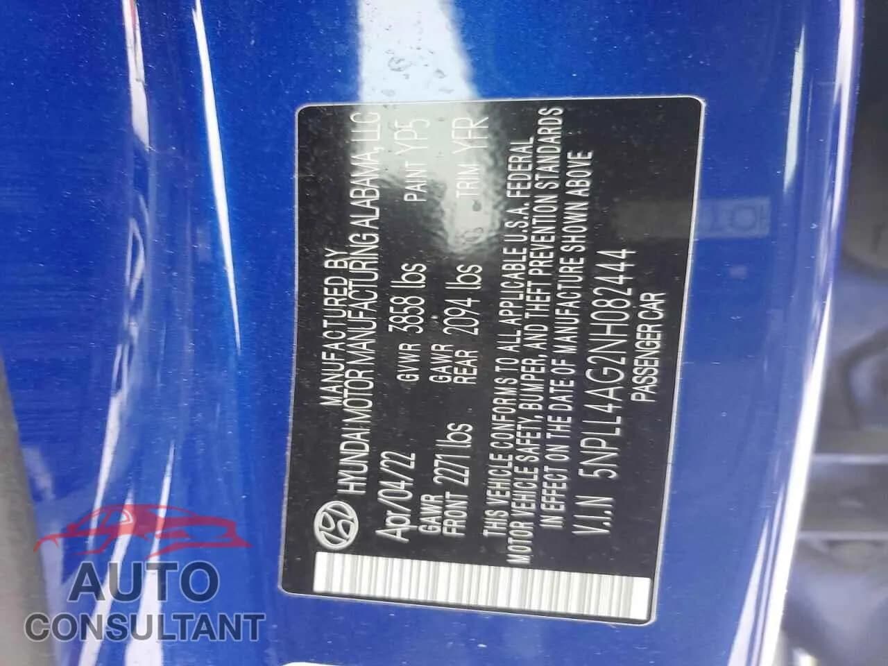 2022 HYUNDAI ELANTRA Damaged VIN 5NPLL4AG2NH082444 – photo 12 2022 HYUNDAI ELANTRA Damaged VIN 5NPLL4AG2NH082444 – photo 12