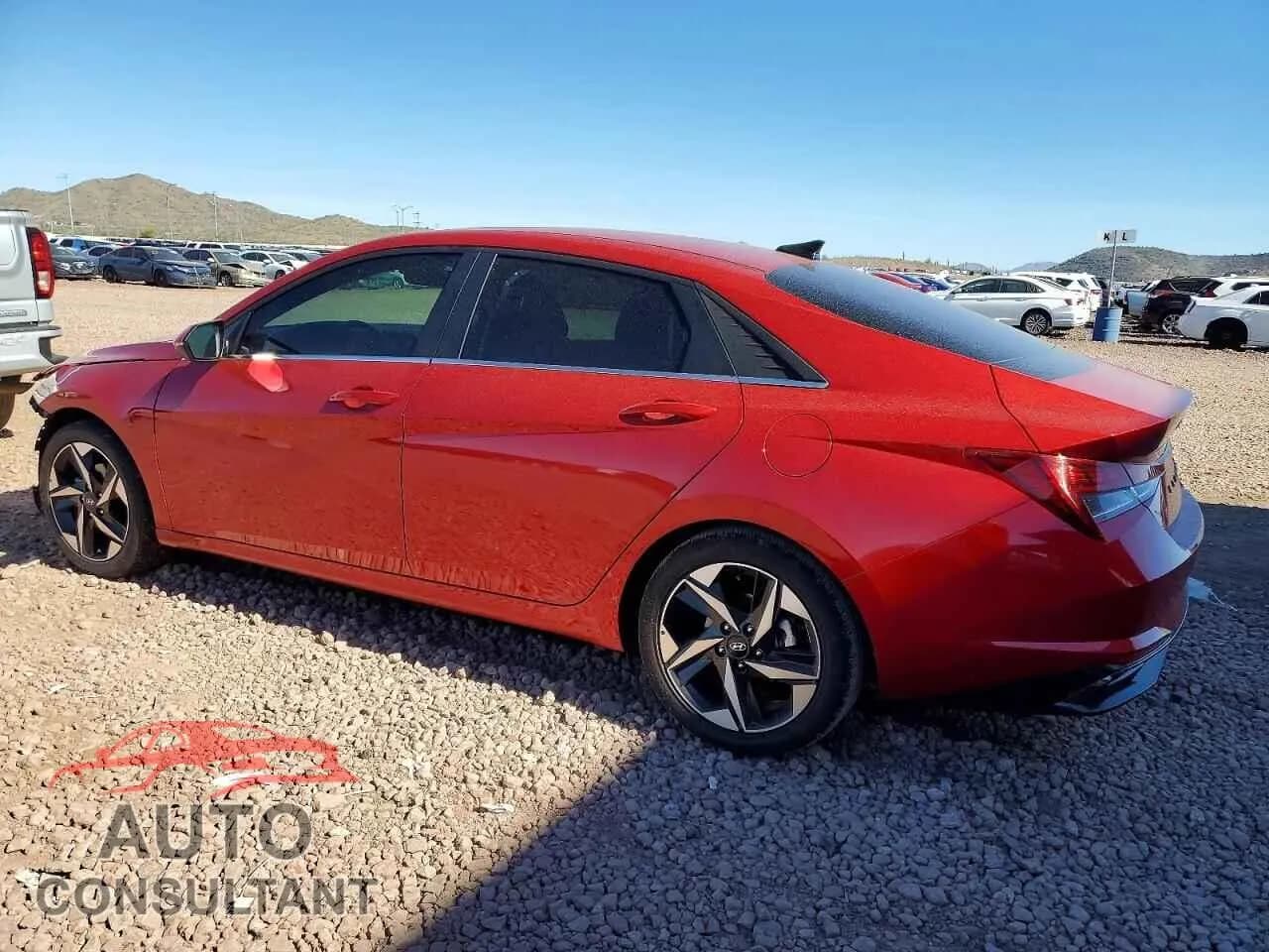 2021 HYUNDAI ELANTRA Damaged VIN 5NPLP4AG3MH043459 – rear exterior 2021 HYUNDAI ELANTRA Damaged VIN 5NPLP4AG3MH043459 – rear exterior