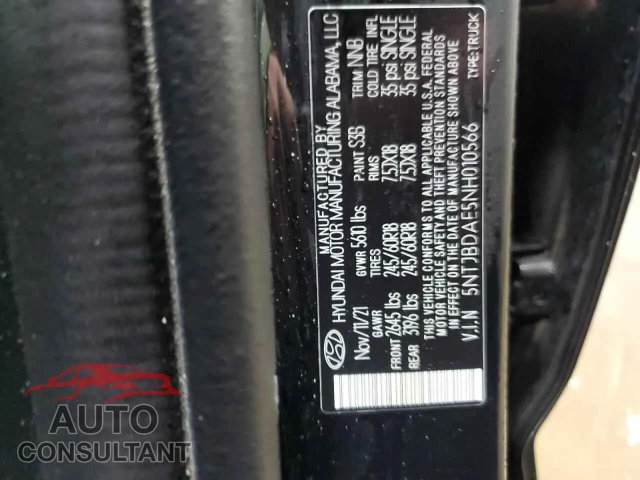 2022 HYUNDAI SANTA CRUZ Damaged VIN 5NTJBDAE5NH010566 – photo 12 2022 HYUNDAI SANTA CRUZ Damaged VIN 5NTJBDAE5NH010566 – photo 12