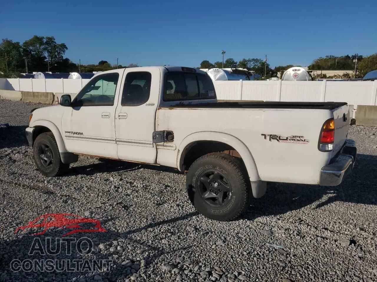 2000 TOYOTA TUNDRA Damaged VIN 5TBBT4810YS040973 – rear exterior 2000 TOYOTA TUNDRA Damaged VIN 5TBBT4810YS040973 – rear exterior