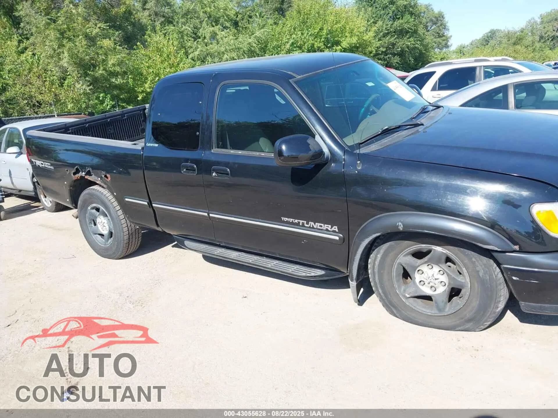 2001 TOYOTA TUNDRA Damaged VIN 5TBBT48111S158097 – engine bay 2001 TOYOTA TUNDRA Damaged VIN 5TBBT48111S158097 – engine bay