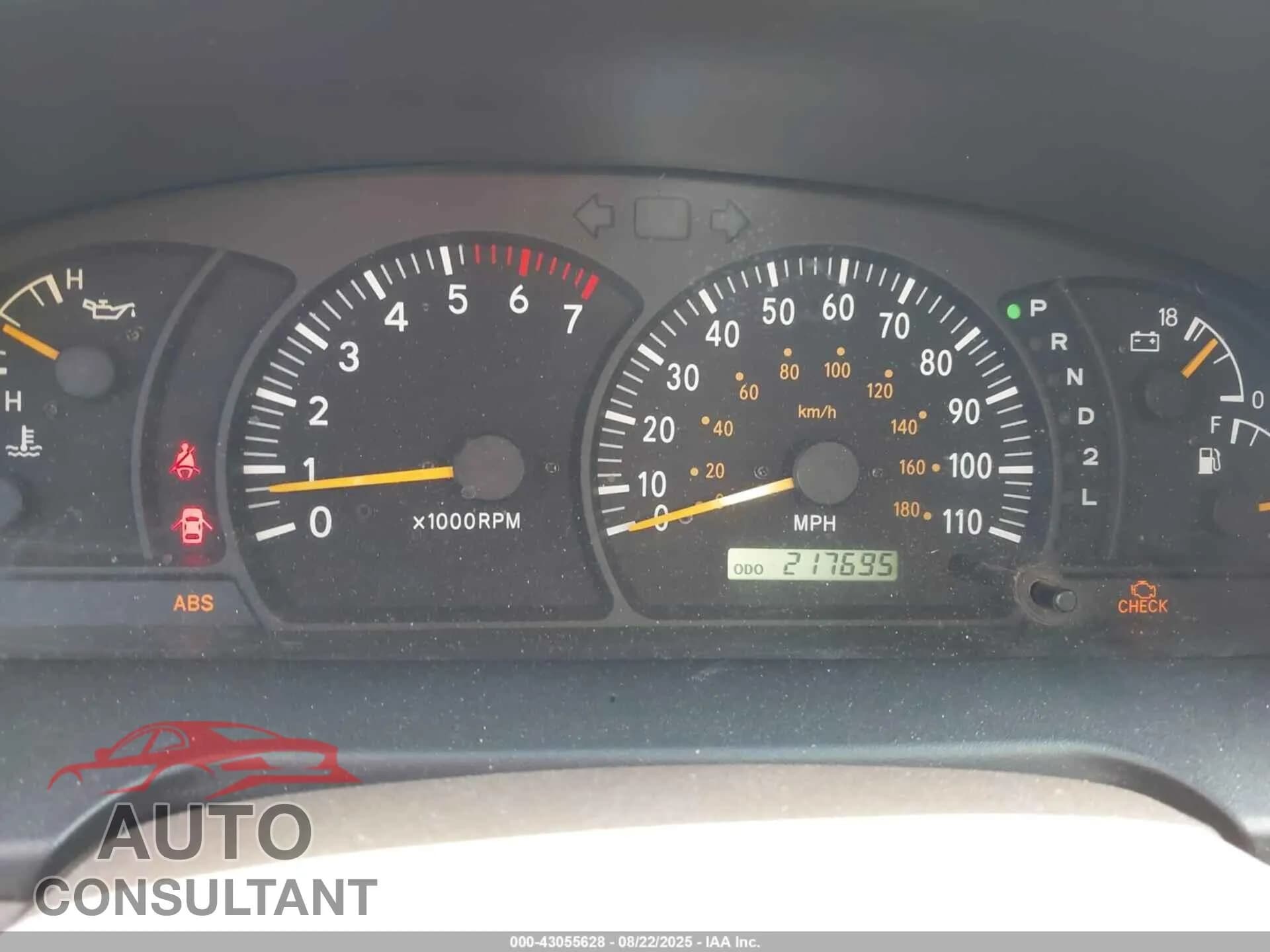 2001 TOYOTA TUNDRA Damaged VIN 5TBBT48111S158097 – exterior detail 2001 TOYOTA TUNDRA Damaged VIN 5TBBT48111S158097 – exterior detail