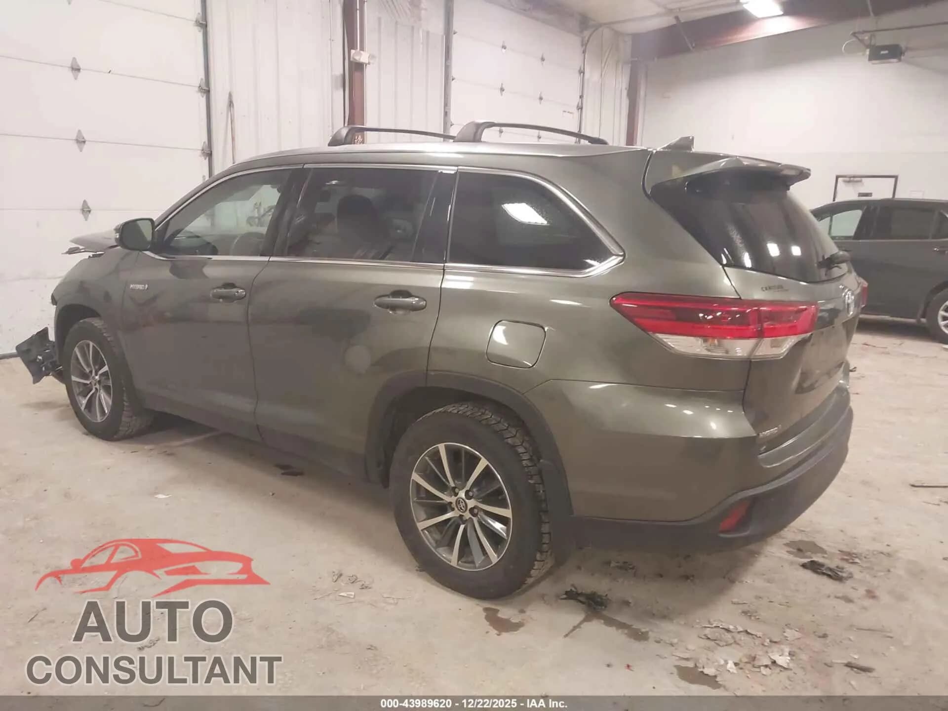 2019 TOYOTA HIGHLANDER HYBRID Damaged VIN 5TDJGRFHXKS075340 – side profile 2019 TOYOTA HIGHLANDER HYBRID Damaged VIN 5TDJGRFHXKS075340 – side profile