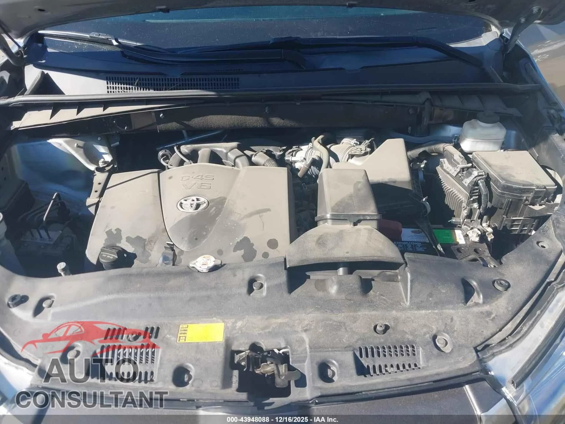 2019 TOYOTA HIGHLANDER Damaged VIN 5TDKZRFH8KS307948 – odometer reading 2019 TOYOTA HIGHLANDER Damaged VIN 5TDKZRFH8KS307948 – odometer reading