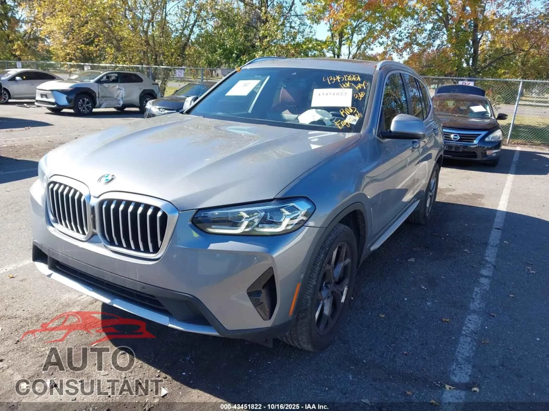 2024 BMW X3 Damaged VIN 5UX53DP01R9V43648 – rear exterior 2024 BMW X3 Damaged VIN 5UX53DP01R9V43648 – rear exterior