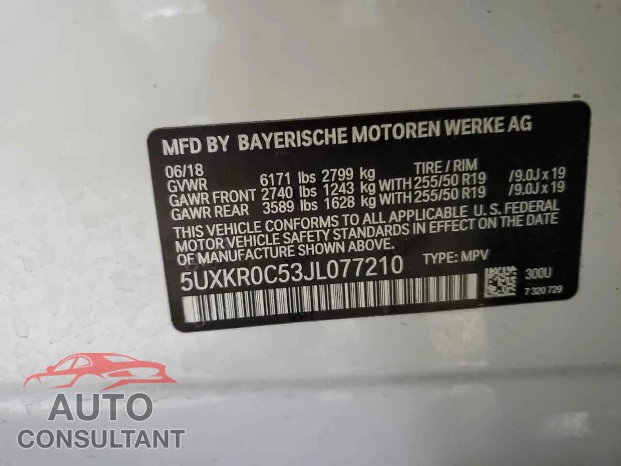 2018 BMW X5 Damaged VIN 5UXKR0C53JL077210 – photo 13 2018 BMW X5 Damaged VIN 5UXKR0C53JL077210 – photo 13