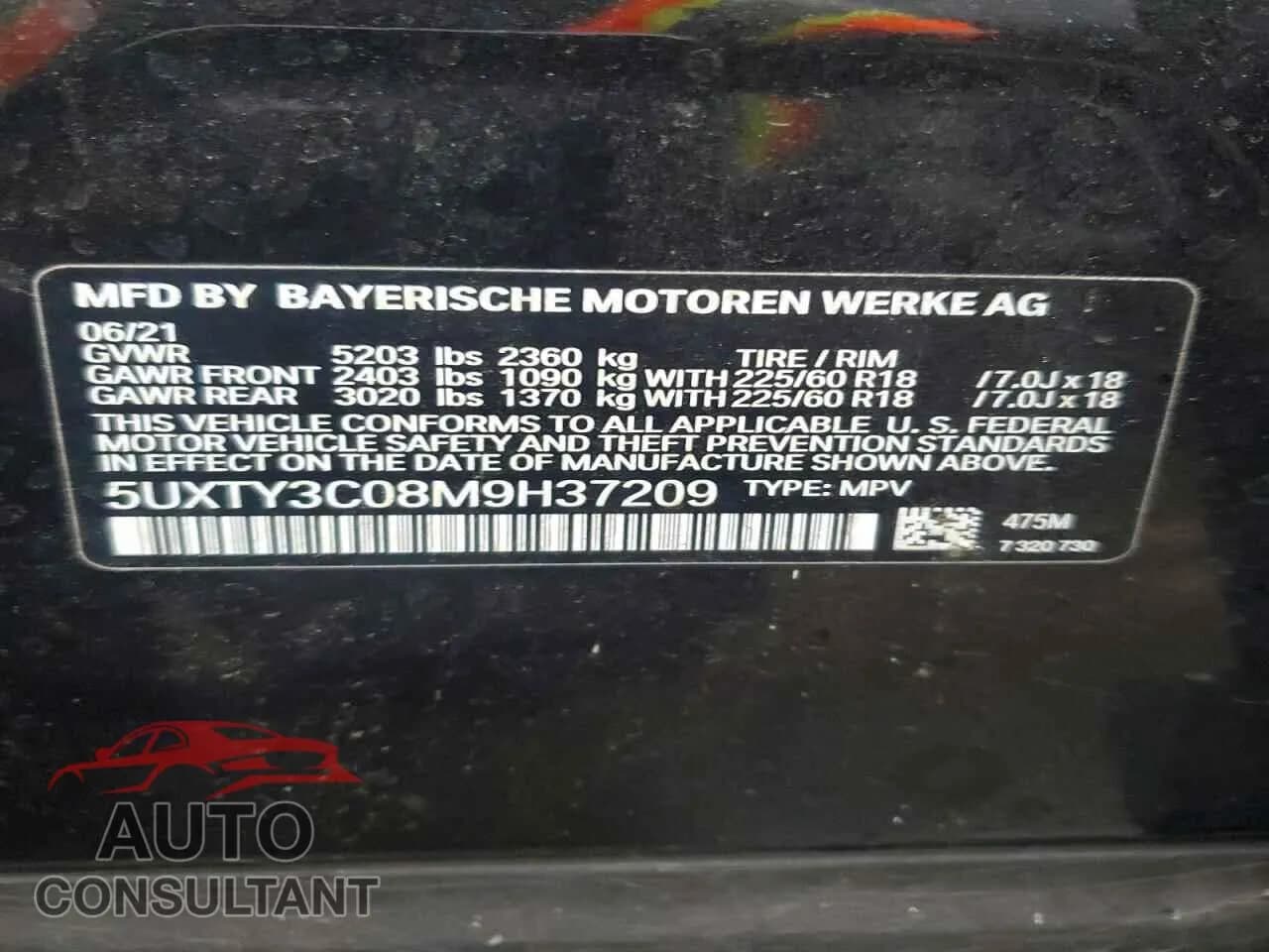 2021 BMW X3 Damaged VIN 5UXTY3C08M9H37209 – photo 13 2021 BMW X3 Damaged VIN 5UXTY3C08M9H37209 – photo 13