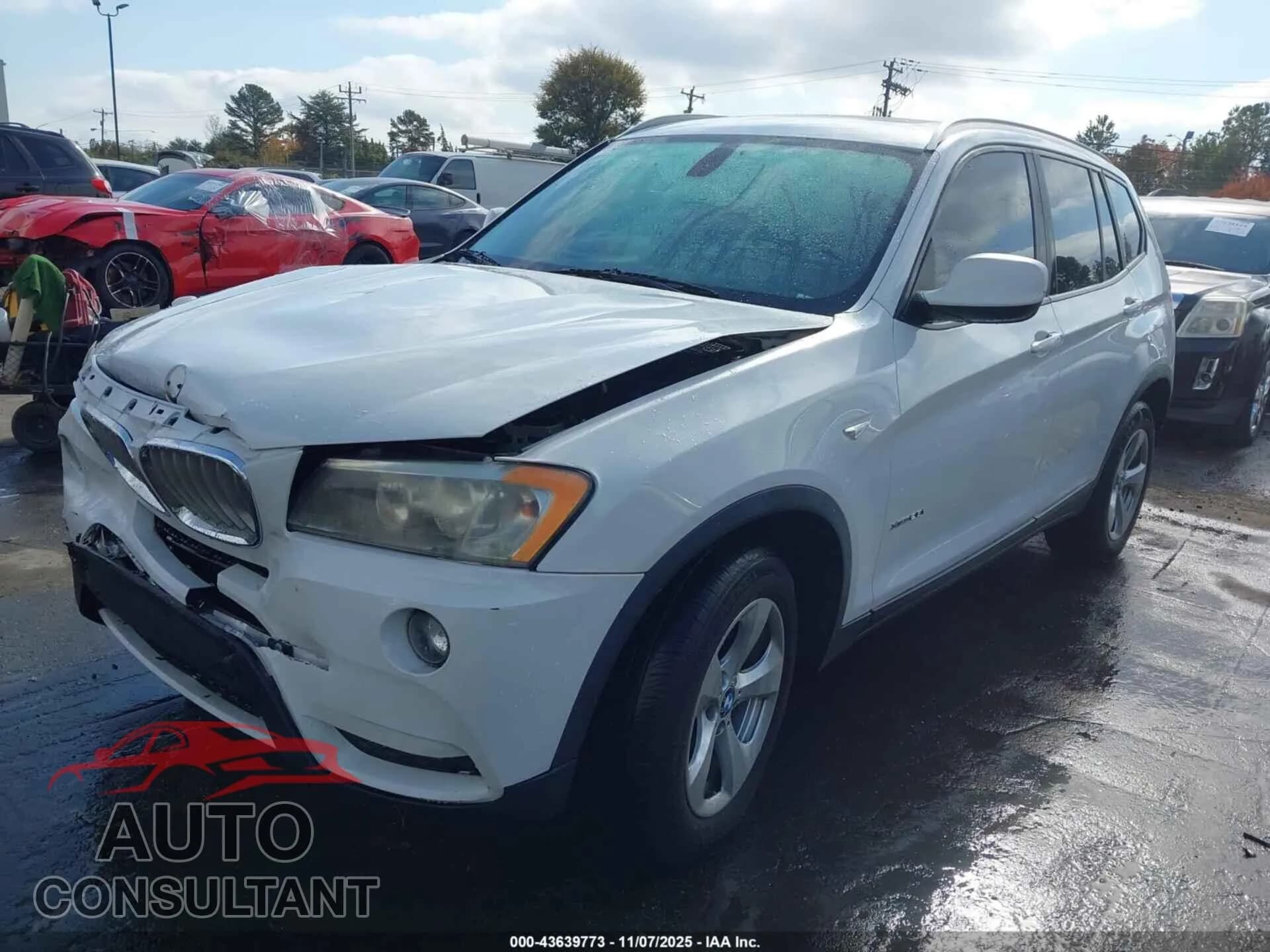 2011 BMW X3 Damaged VIN 5UXWX5C54BL702624 – rear exterior 2011 BMW X3 Damaged VIN 5UXWX5C54BL702624 – rear exterior