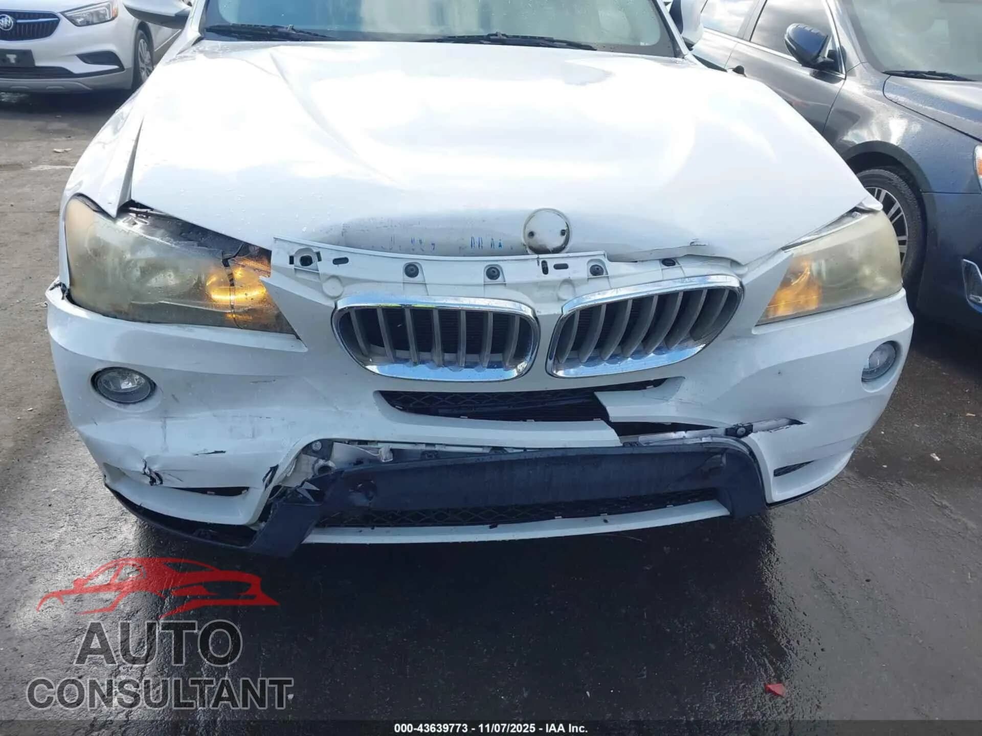 2011 BMW X3 Damaged VIN 5UXWX5C54BL702624 – engine bay 2011 BMW X3 Damaged VIN 5UXWX5C54BL702624 – engine bay