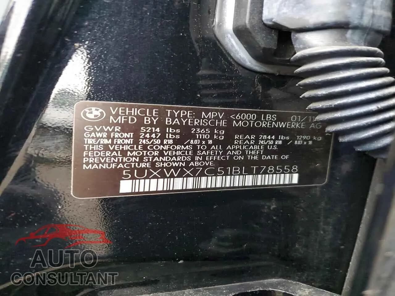 2011 BMW X3 Damaged VIN 5UXWX7C51BLT78558 – photo 14 2011 BMW X3 Damaged VIN 5UXWX7C51BLT78558 – photo 14