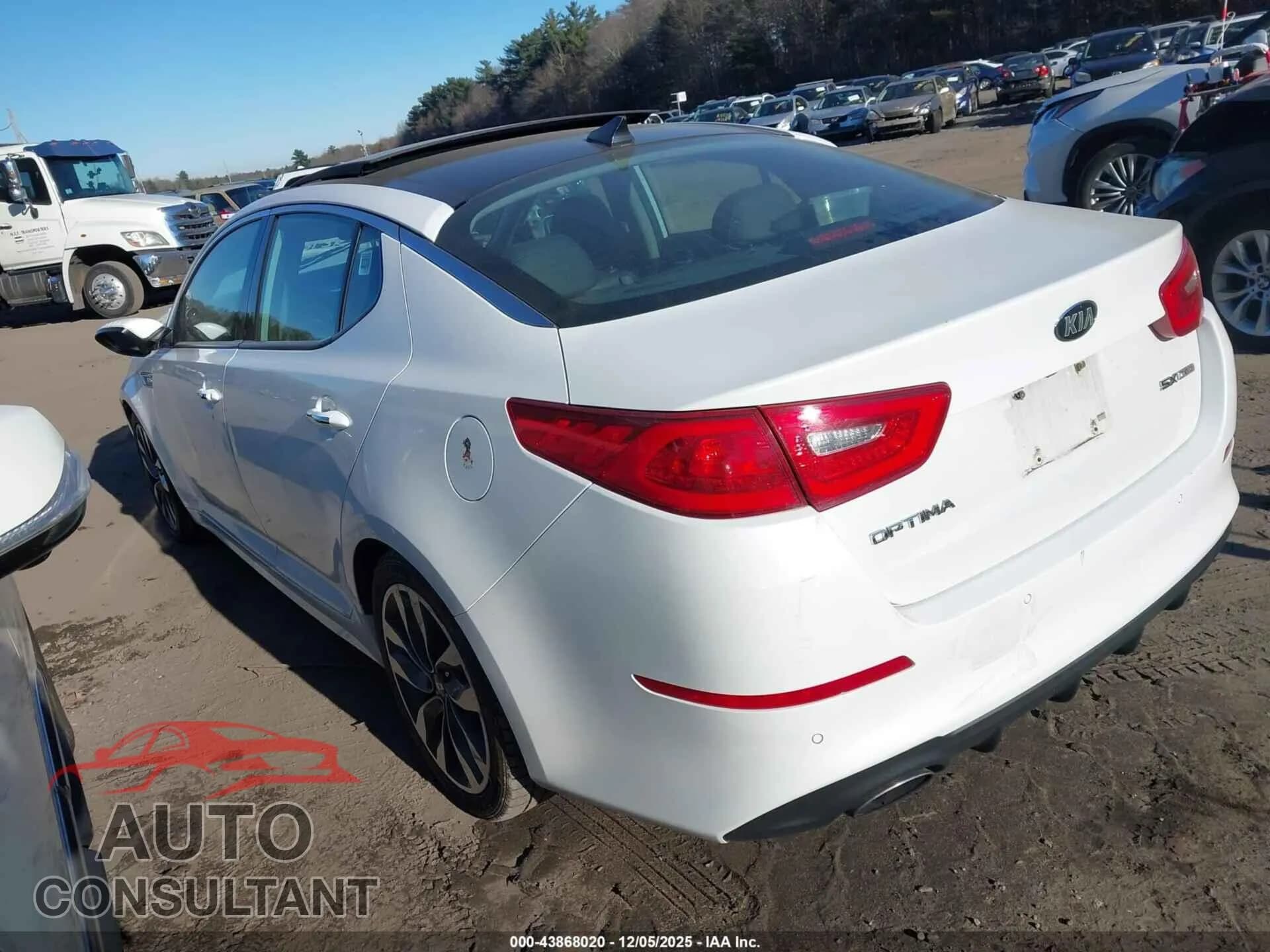 2015 KIA OPTIMA Damaged VIN 5XXGR4A63FG459934 – side profile 2015 KIA OPTIMA Damaged VIN 5XXGR4A63FG459934 – side profile