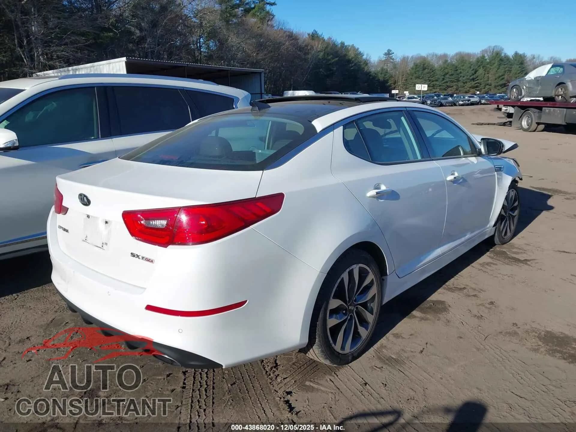 2015 KIA OPTIMA Damaged VIN 5XXGR4A63FG459934 – dashboard 2015 KIA OPTIMA Damaged VIN 5XXGR4A63FG459934 – dashboard