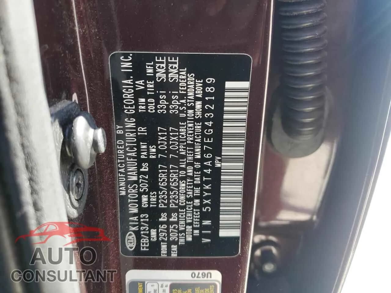 2014 KIA SORENTO Used VIN 5XYKT4A67EG432189 – photo 13 2014 KIA SORENTO Used VIN 5XYKT4A67EG432189 – photo 13