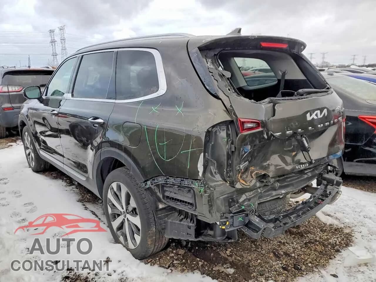2022 KIA TELLURIDE Damaged VIN 5XYP6DHC0NG295427 – rear exterior 2022 KIA TELLURIDE Damaged VIN 5XYP6DHC0NG295427 – rear exterior