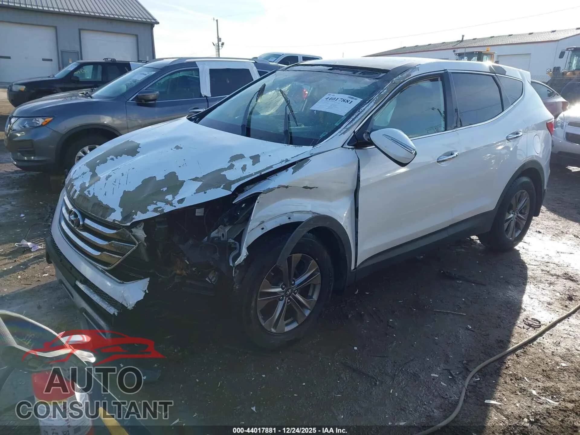 2013 HYUNDAI SANTA FE Damaged VIN 5XYZUDLB8DG084133 – rear exterior 2013 HYUNDAI SANTA FE Damaged VIN 5XYZUDLB8DG084133 – rear exterior
