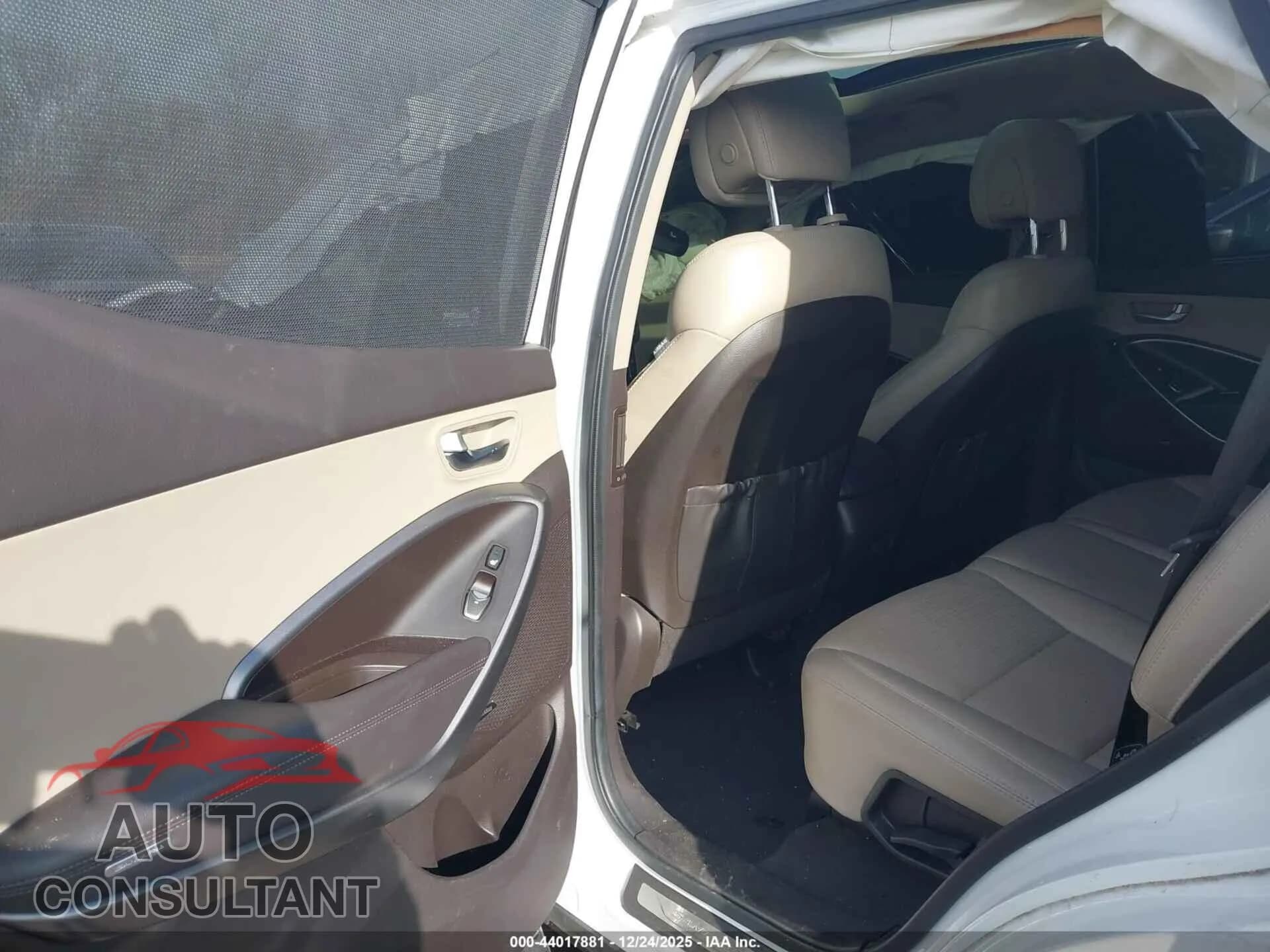 2013 HYUNDAI SANTA FE Damaged VIN 5XYZUDLB8DG084133 – undercarriage 2013 HYUNDAI SANTA FE Damaged VIN 5XYZUDLB8DG084133 – undercarriage