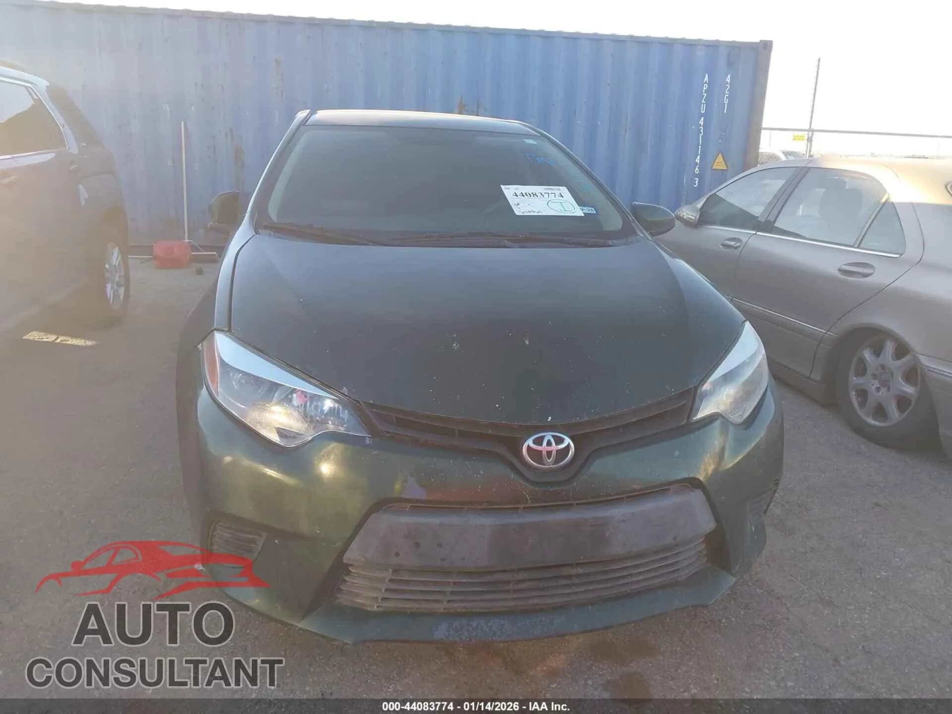 2014 TOYOTA COROLLA Damaged VIN 5YFBURHE5EP128989 – engine bay 2014 TOYOTA COROLLA Damaged VIN 5YFBURHE5EP128989 – engine bay