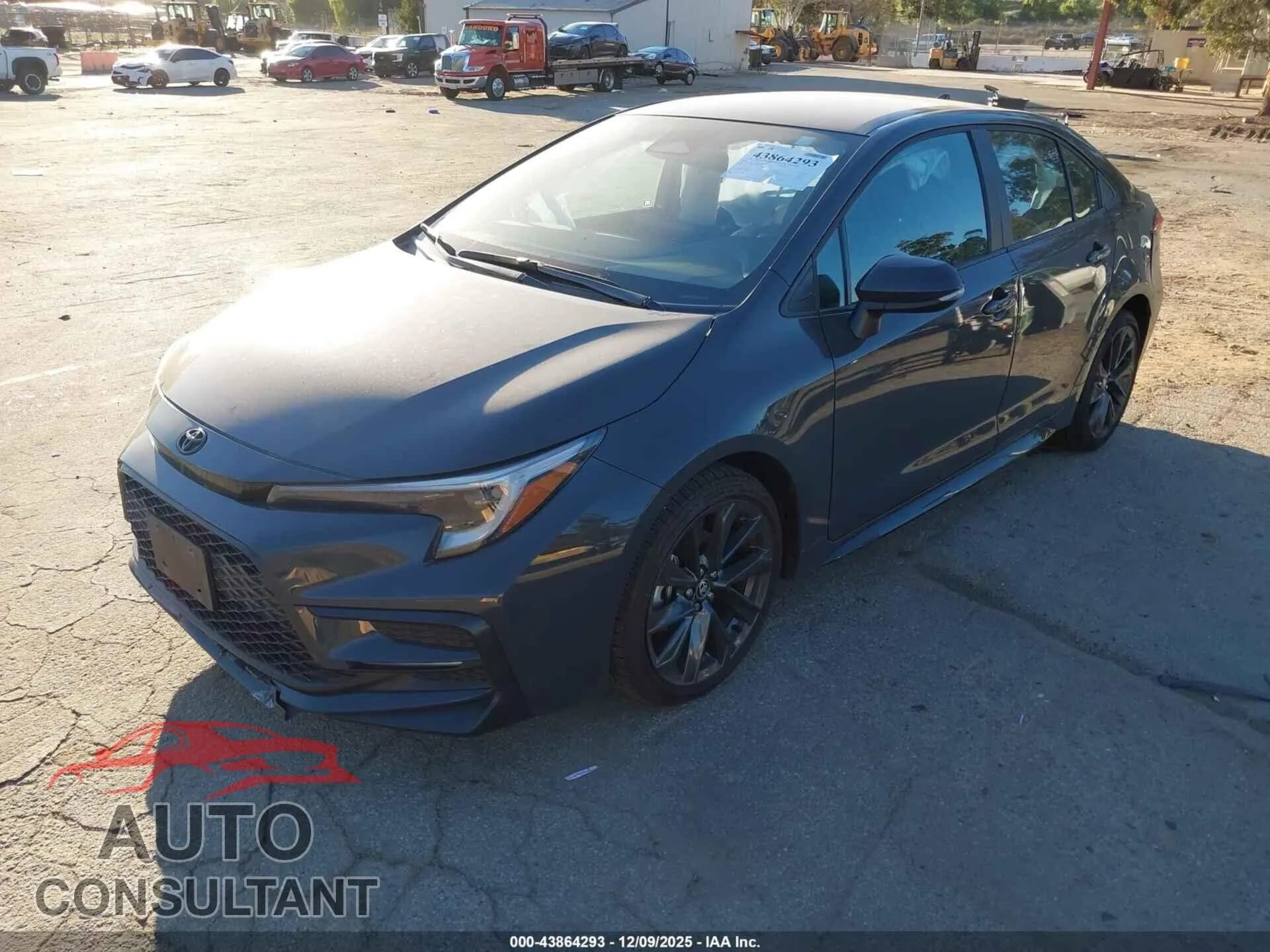 2025 TOYOTA COROLLA Damaged VIN 5YFS4MCEXSP237261 – rear exterior 2025 TOYOTA COROLLA Damaged VIN 5YFS4MCEXSP237261 – rear exterior