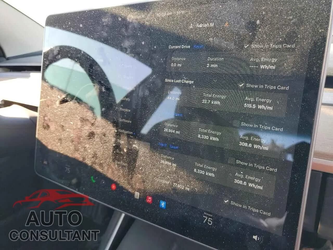 2018 TESLA MODEL 3 Used VIN 5YJ3E1EA3JF052182 – trunk area 2018 TESLA MODEL 3 Used VIN 5YJ3E1EA3JF052182 – trunk area