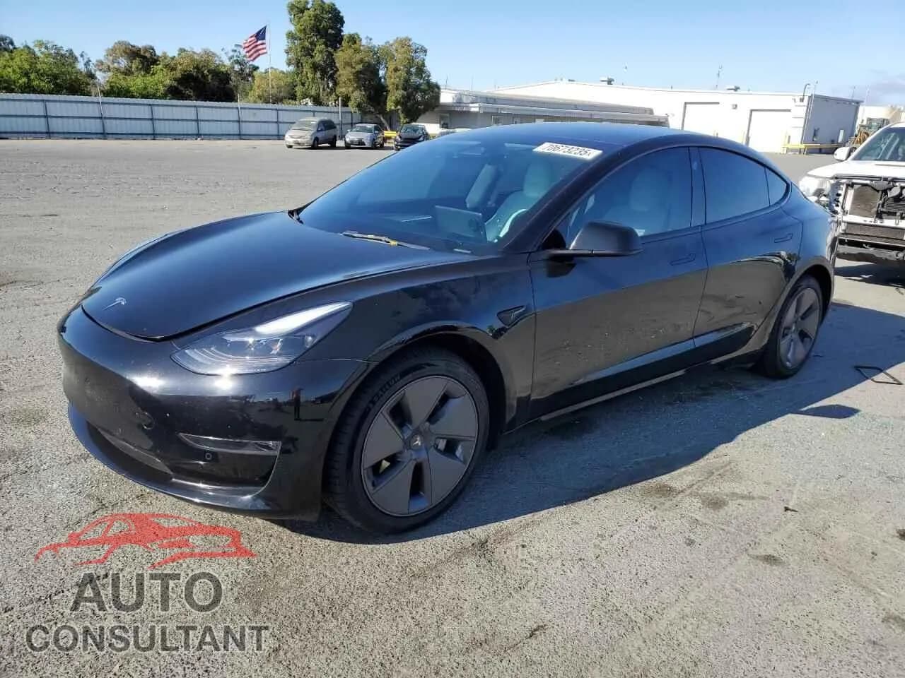 2022 TESLA MODEL 3 Damaged VIN 5YJ3E1EB5NF354961 – front exterior 2022 TESLA MODEL 3 Damaged VIN 5YJ3E1EB5NF354961 – front exterior