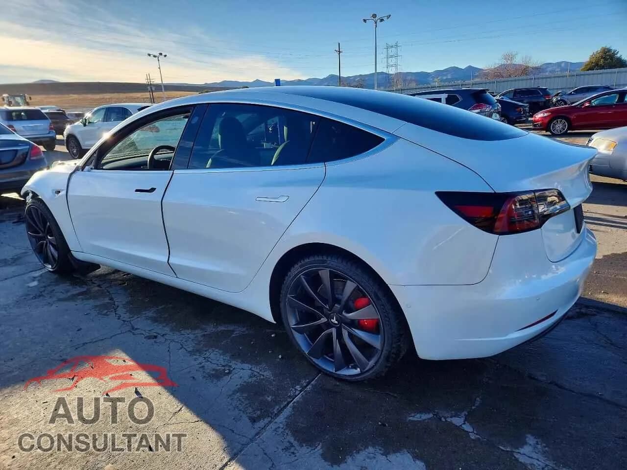 2020 TESLA MODEL 3 Damaged VIN 5YJ3E1EC3LF641382 – rear exterior 2020 TESLA MODEL 3 Damaged VIN 5YJ3E1EC3LF641382 – rear exterior