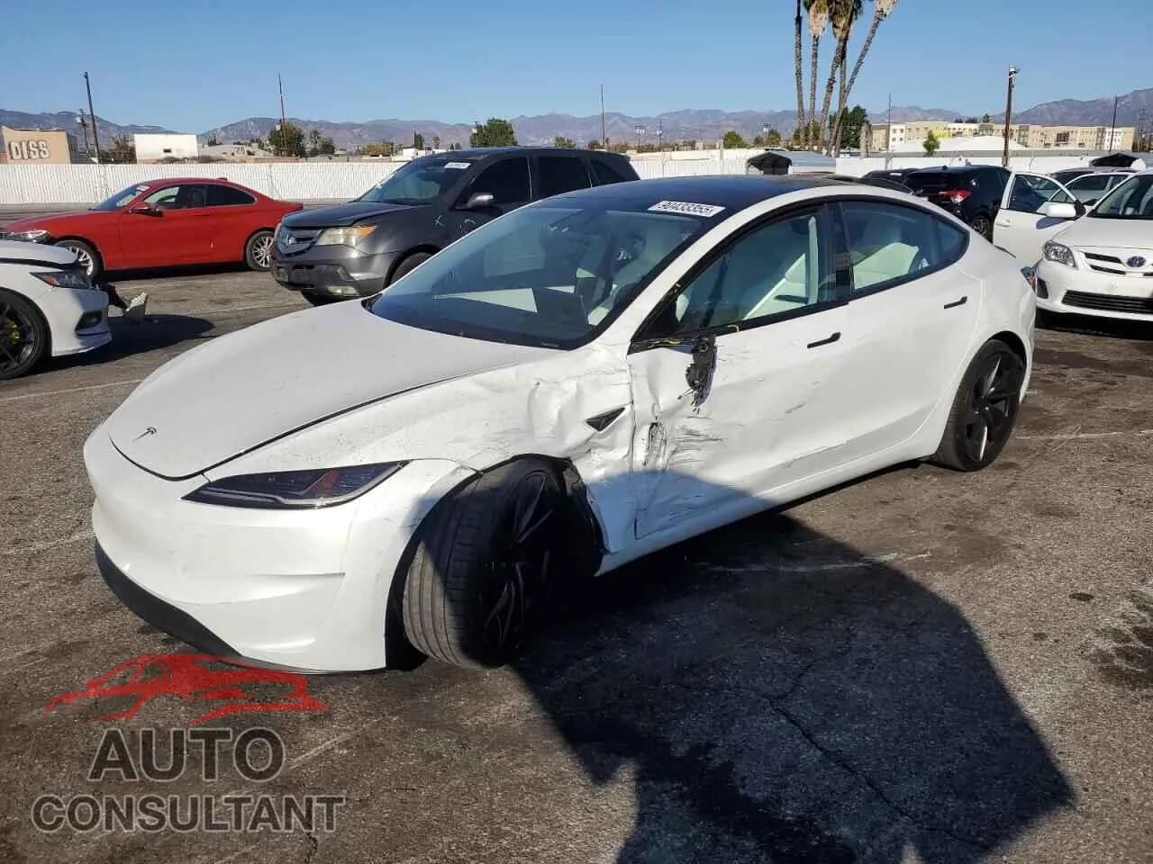 2024 TESLA MODEL 3 Damaged VIN 5YJ3E1ET1RF794948 – front exterior 2024 TESLA MODEL 3 Damaged VIN 5YJ3E1ET1RF794948 – front exterior
