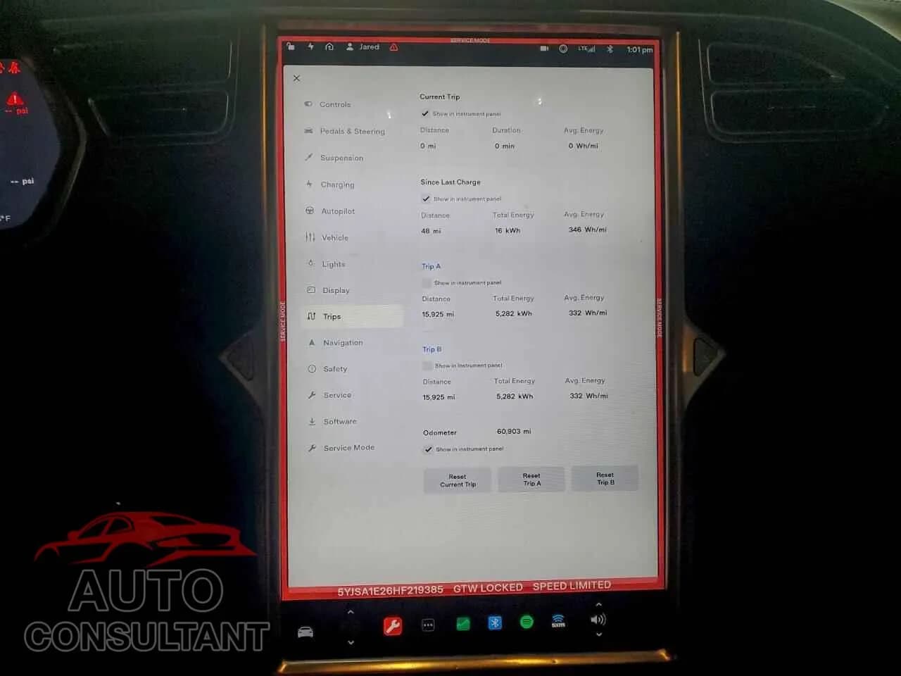 2017 TESLA MODEL S Damaged VIN 5YJSA1E26HF219385 – trunk area 2017 TESLA MODEL S Damaged VIN 5YJSA1E26HF219385 – trunk area