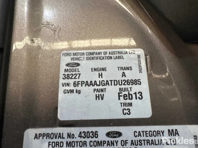 2013 Ford Territory Used VIN 6FPAAAJGATDU26985 – side profile 2013 Ford Territory Used VIN 6FPAAAJGATDU26985 – side profile