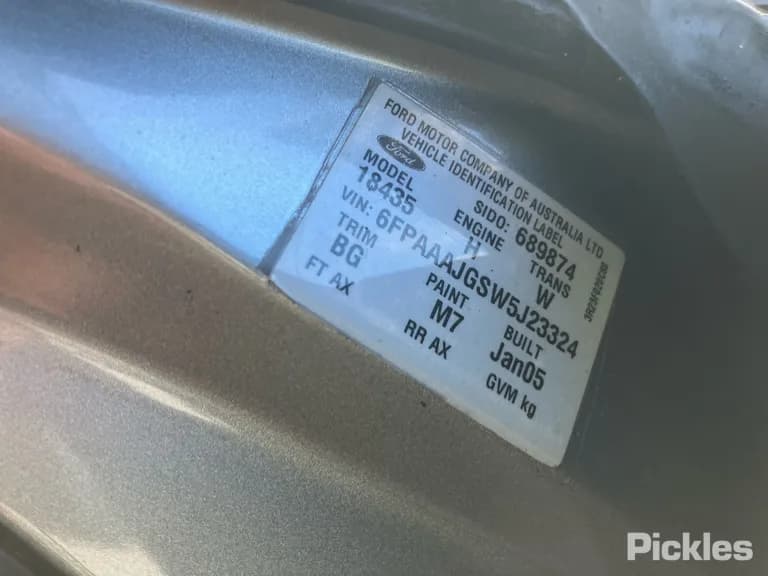 2005 Ford Falcon Used VIN 6FPAAAJGSW5J23324 – photo 16 2005 Ford Falcon Used VIN 6FPAAAJGSW5J23324 – photo 16