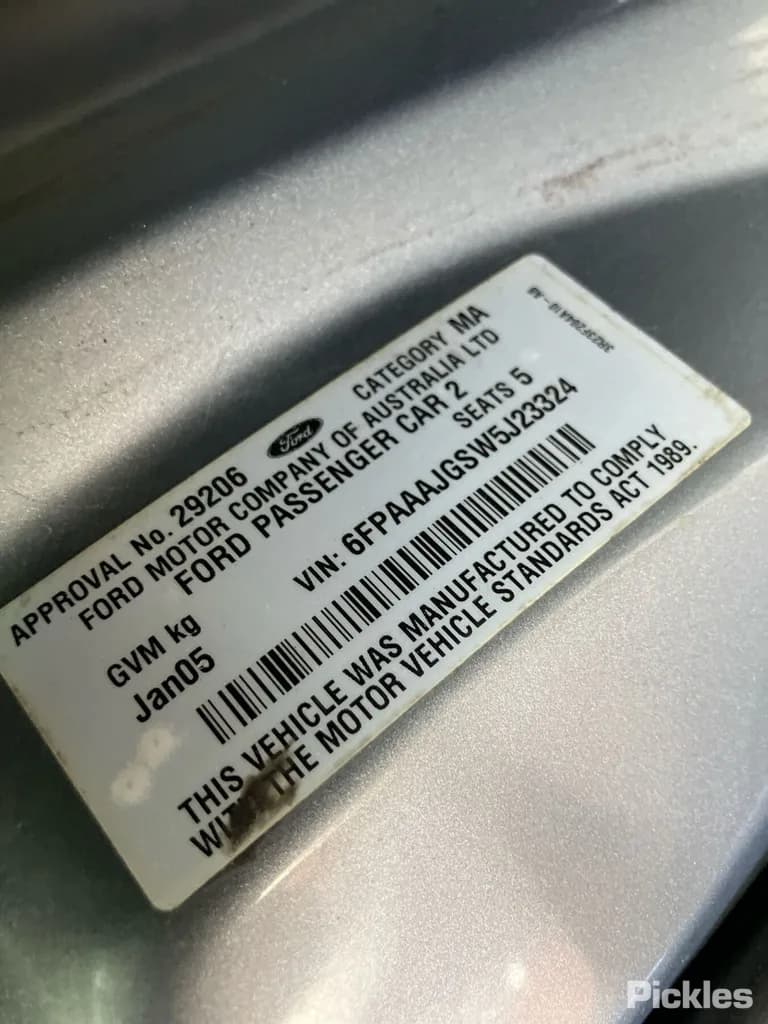 2005 Ford Falcon Used VIN 6FPAAAJGSW5J23324 – photo 19 2005 Ford Falcon Used VIN 6FPAAAJGSW5J23324 – photo 19