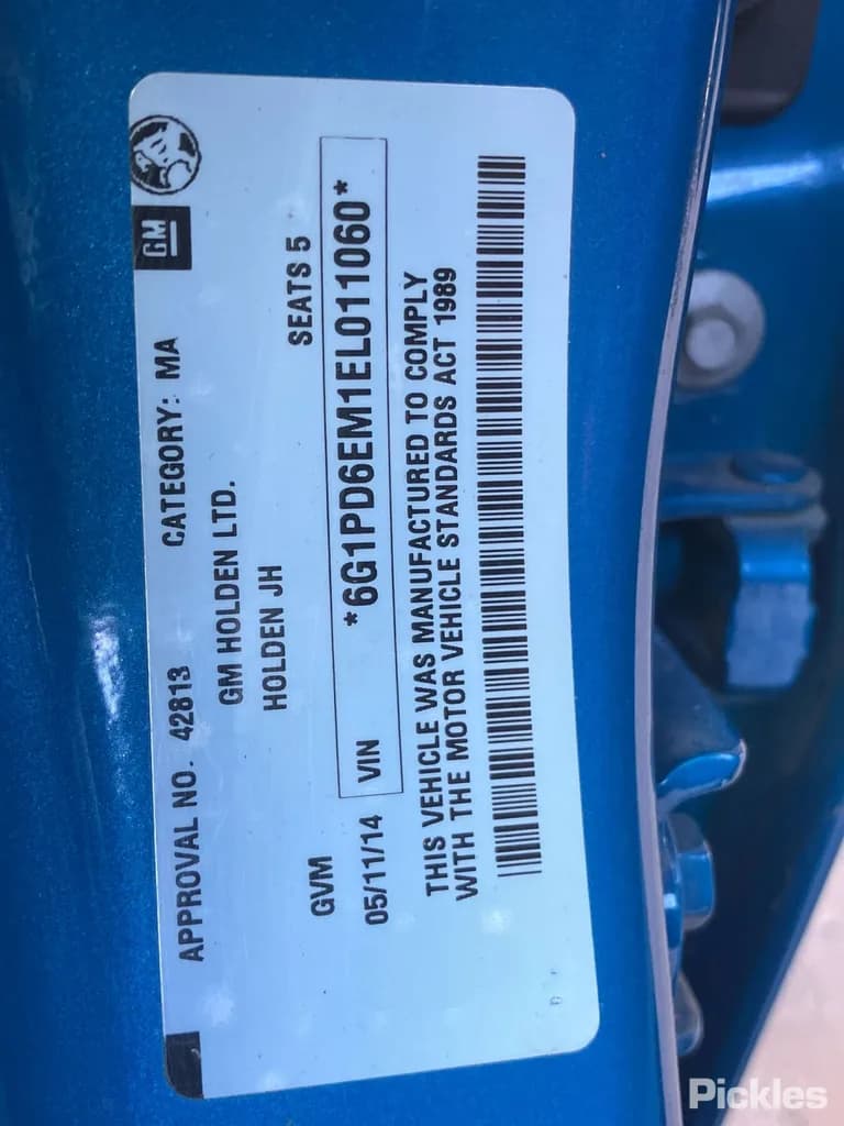 2014 Holden Cruze Used VIN 6G1PD6EM1EL011060 – side profile 2014 Holden Cruze Used VIN 6G1PD6EM1EL011060 – side profile