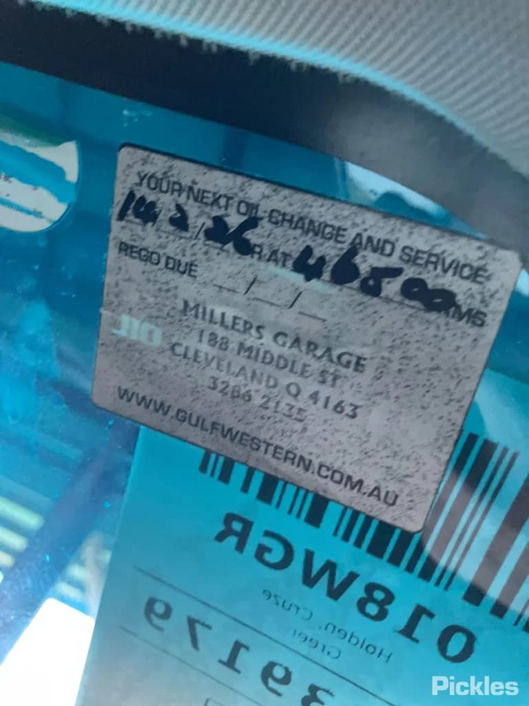 2016 Holden Cruze Used VIN 6G1PE6EM1GL219648 – dashboard 2016 Holden Cruze Used VIN 6G1PE6EM1GL219648 – dashboard