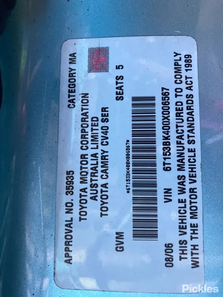 2006 Toyota Camry Used VIN 6T153BK400X006567 – photo 24 2006 Toyota Camry Used VIN 6T153BK400X006567 – photo 24