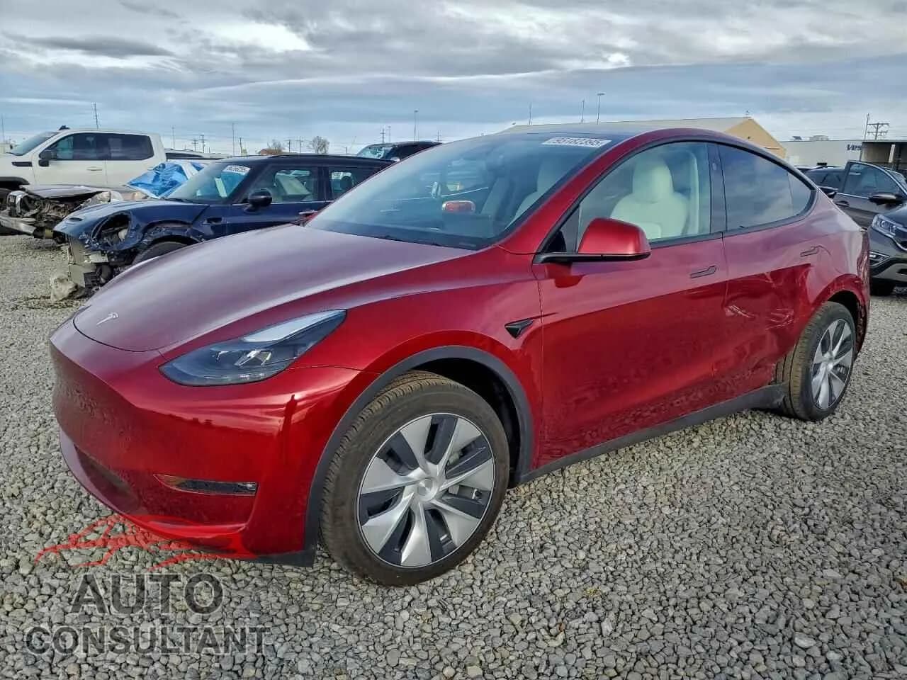 2024 TESLA MODEL Y Damaged VIN 7SAYGDEE1RF063426 – front exterior 2024 TESLA MODEL Y Damaged VIN 7SAYGDEE1RF063426 – front exterior