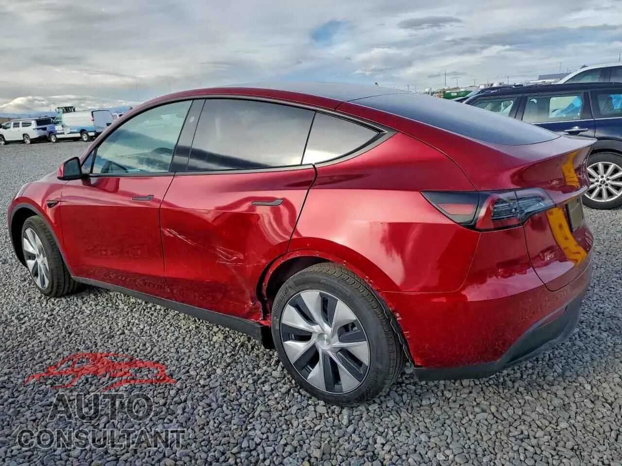 2024 TESLA MODEL Y Damaged VIN 7SAYGDEE1RF063426 – rear exterior 2024 TESLA MODEL Y Damaged VIN 7SAYGDEE1RF063426 – rear exterior