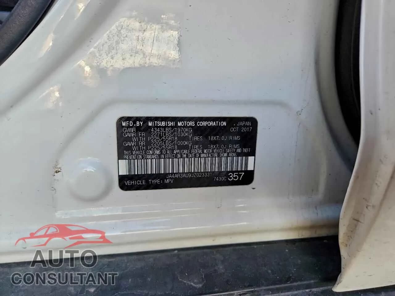 2018 MITSUBISHI OUTLANDER Damaged VIN JA4AR3AU9JZ023331 – photo 14 2018 MITSUBISHI OUTLANDER Damaged VIN JA4AR3AU9JZ023331 – photo 14