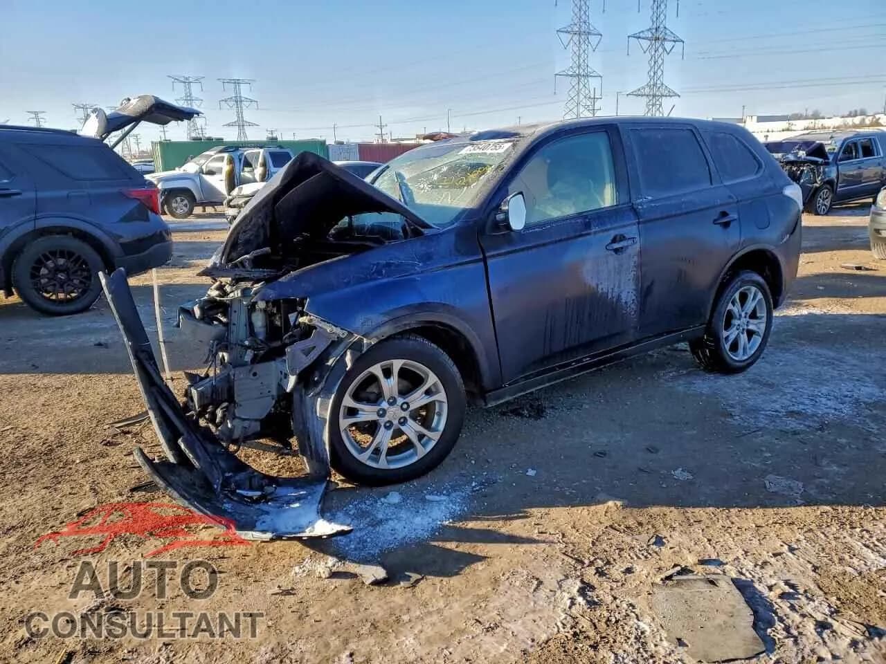 2015 MITSUBISHI OUTLANDER Damaged VIN JA4AZ3A30FZ010353 – front exterior 2015 MITSUBISHI OUTLANDER Damaged VIN JA4AZ3A30FZ010353 – front exterior